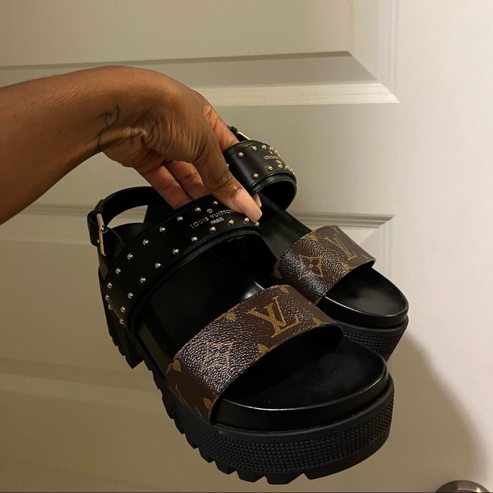 Louis Vuitton Block Sandals